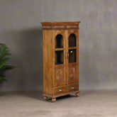 Indian Hand Carved Solid Wood Cabinet D66